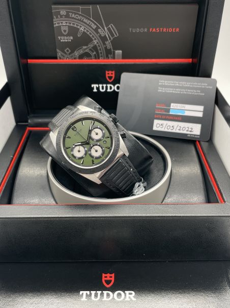 Tudor Fastrider Chronograph Dial Green 42mm New 2022 Full Set