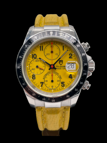 Tudor Prince Date Very Rare Yellow Dial By Rolex 40 mm From 97 Years