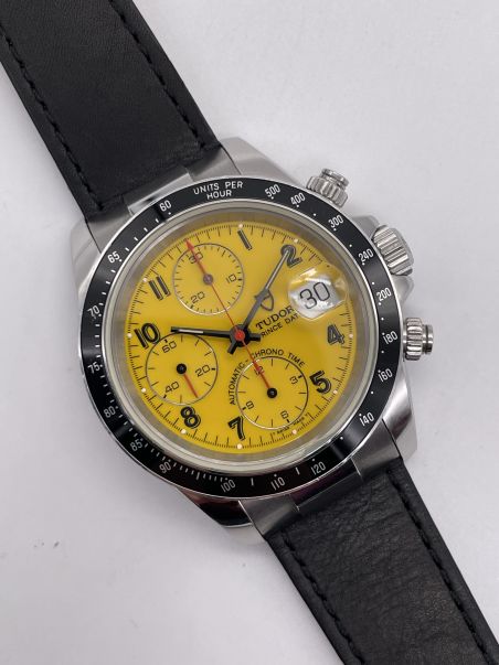 Tudor Prince Date Very Rare Yellow Dial By Rolex 40 mm From 97 Years