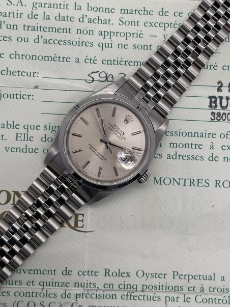 Rolex Datejust 16200 Silver Dial Jubilee just service 36mm
