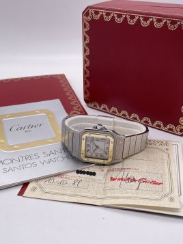 Cartier Santos Full Set Oro/Acciaio