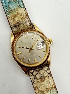 Rolex Datejust 1601 Gold from 1969 Rare Grey Dial