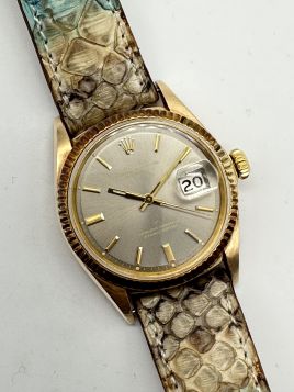 Rolex Datejust 1601 Gold from 1969 Rare Grey Dial